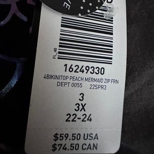 Torrid Mermaid Swim Top 3x $59.50 value!